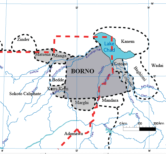 map Borno 1903