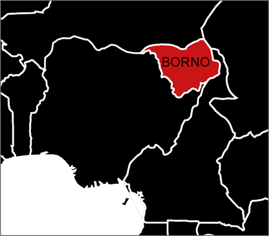 map Borno Nigeria