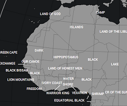 map etymology African countries' names