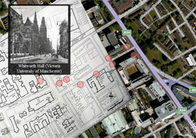 map University of Manchester 1950